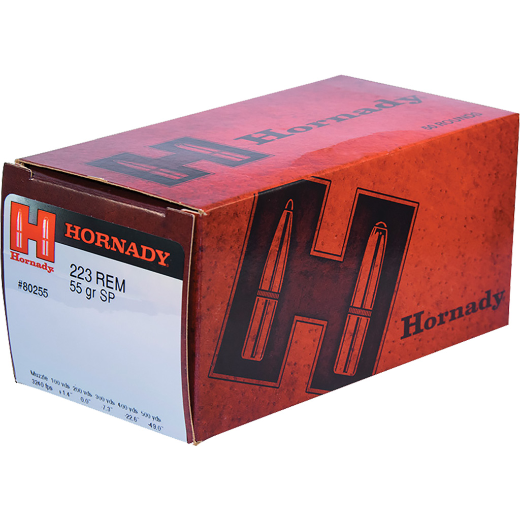 Hornady Custom Rifle Ammo 223 Rem 55 Gr Spire Point 50 Rd Kinsey S Inc