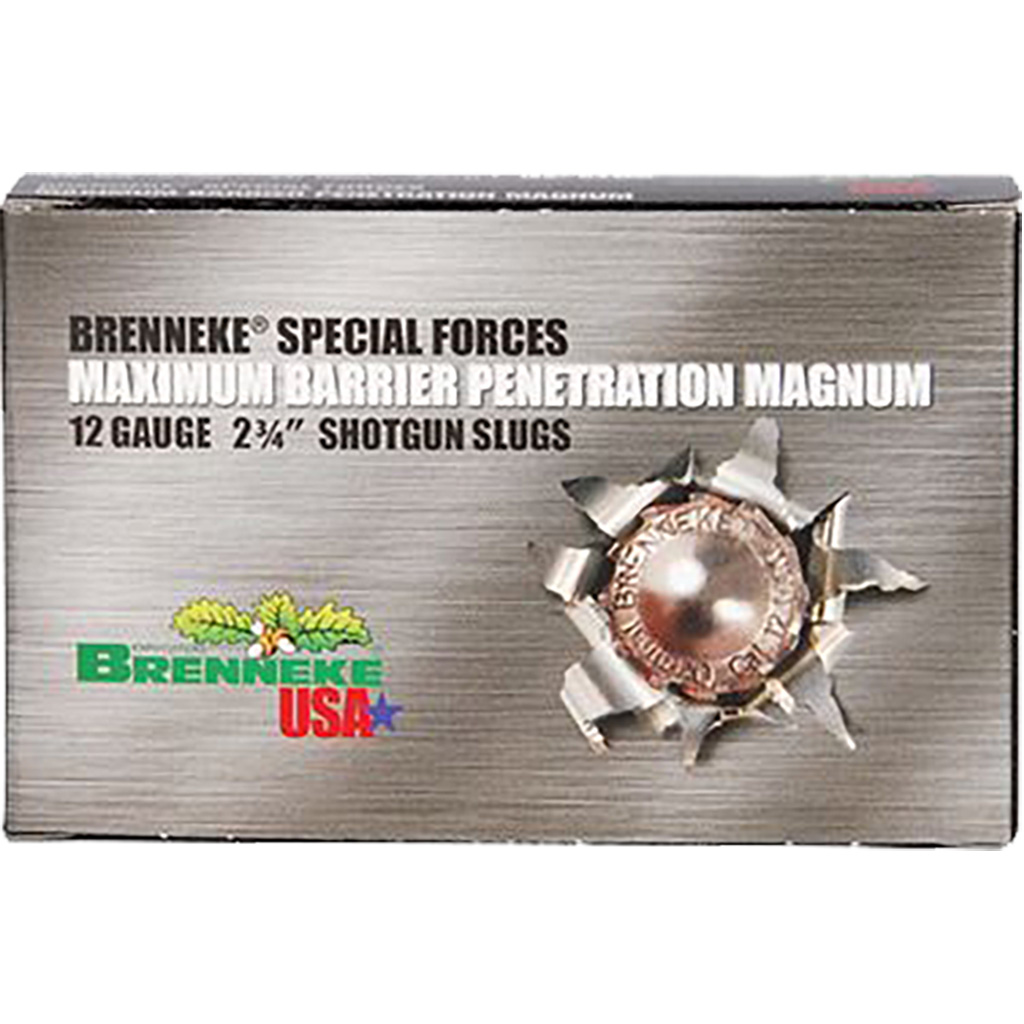 Brenneke Special Forces Maximum Barrier Slugs 12 ga. 2 3/4 in. 1 3/8 oz. 5 rd.