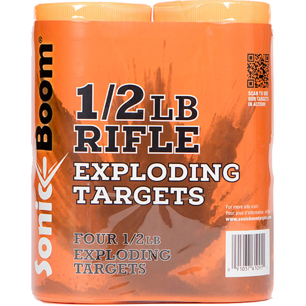 Sonic Boom Exploding Rifle Targets 1/2 lb. 4 pk.