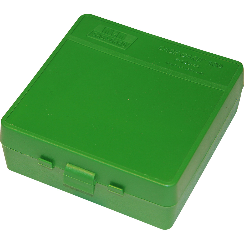 MTM Handgun Ammo Box .44 Mag Green 100 rd.