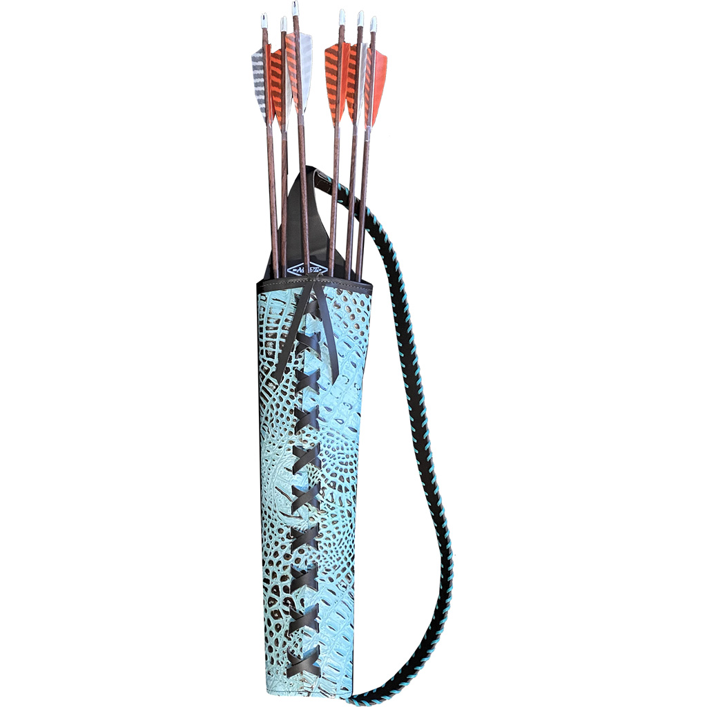 Neet Alligator Embossed Back Quiver RH Turquoise