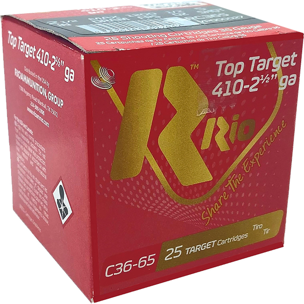 Rio Top Target 14 Target Loads 410 ga. 2 1/2 in. 1/2 oz. 9 Shot 25 rd.