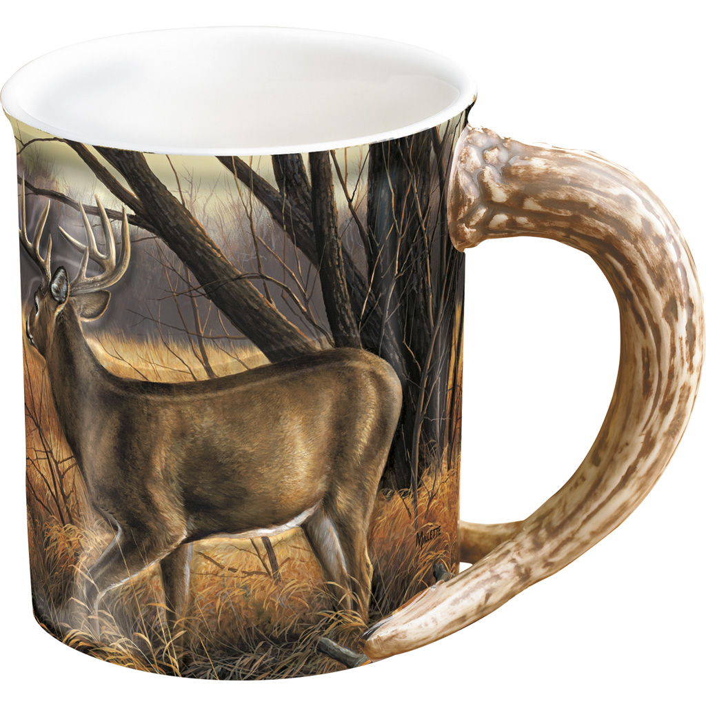 Wild Wings Sculpted Mug Abandoned Farmstead Whitetail Deer