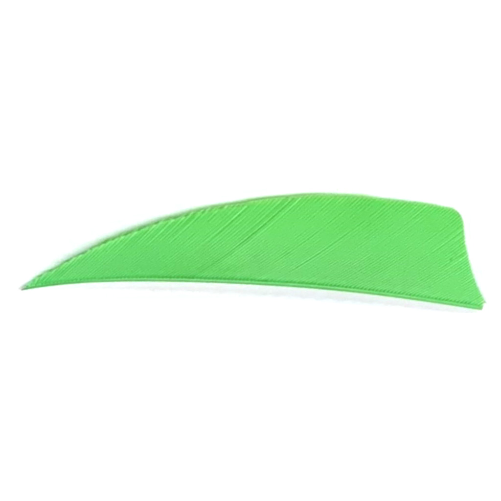 Trueflight Shield Cut Feathers Chartreuse 3 in. RW 100 pk.