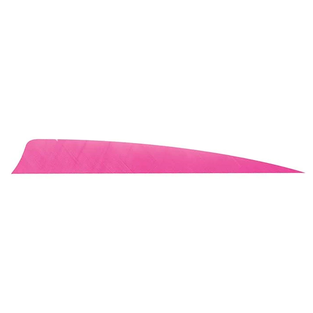 Trueflight Shield Cut Feathers Pink 4 in. RW 100 pk.