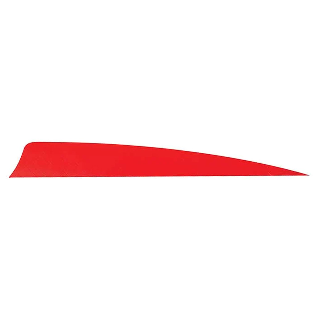 Trueflight Shield Cut Feathers Red 4 in. LW 100 pk.