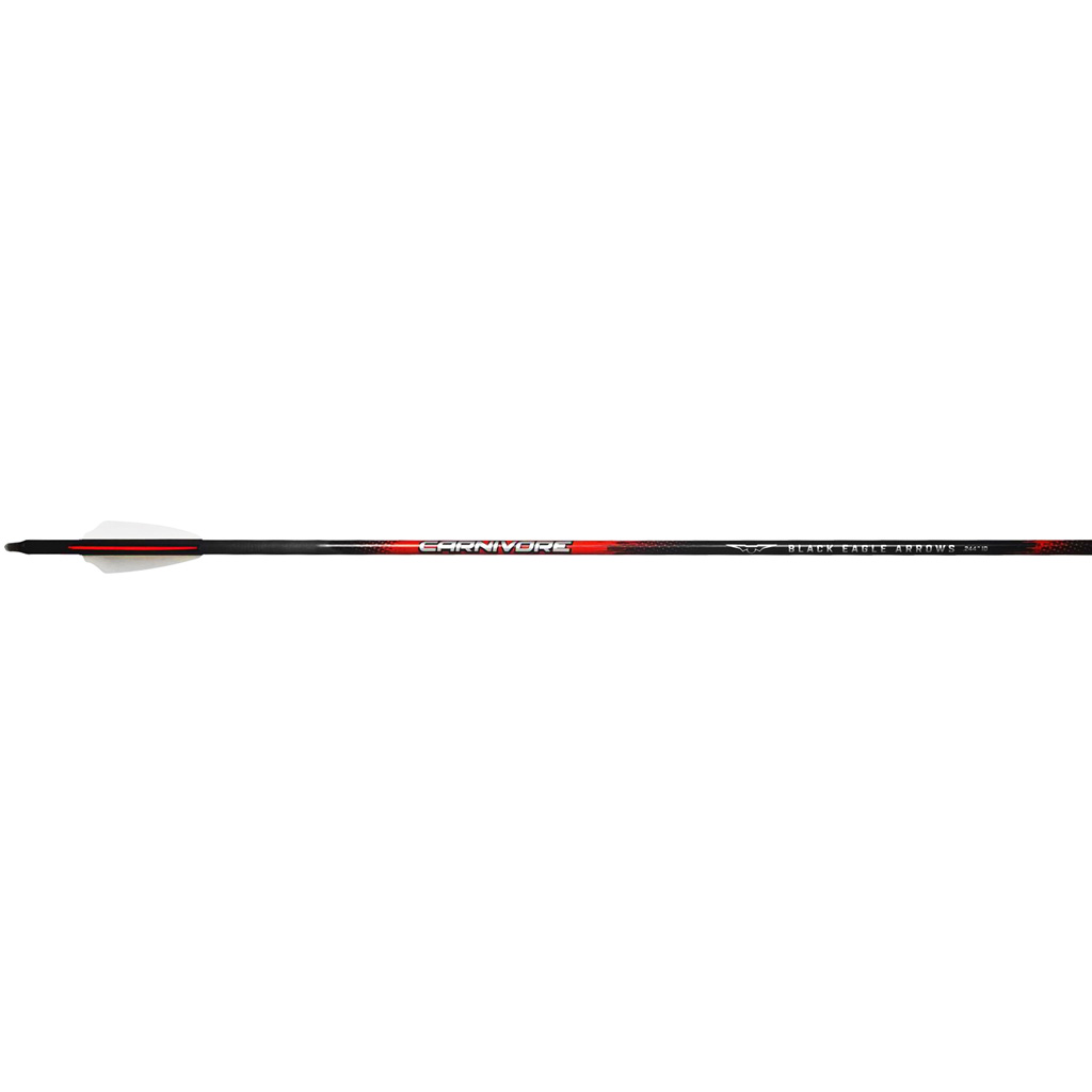 Black Eagle Carnivore Arrows .001 30/50 2.5 in. Shield Cut 6 pk.