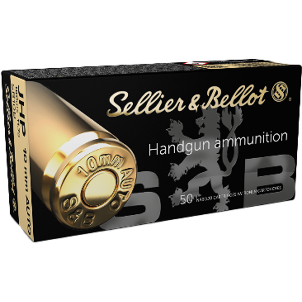 Sellier & Bellot Pistol Ammo 10mm 180 gr. JHP 50 rd.