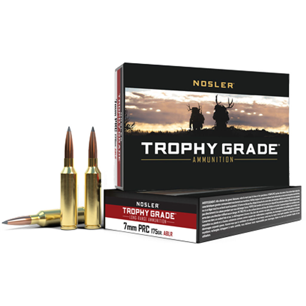 Nosler Trophy Grade Long Range Rifle Ammunition  7mm PRC 175 gr. ABLR SP 20 rd.