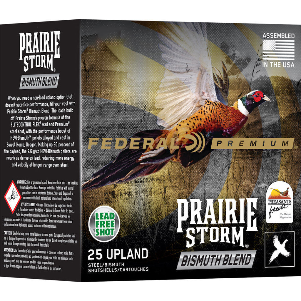 Federal Premium Praire Storm Bismuth Blend 20 ga. 3 in. 7/8 oz. 4 Steel 6 Bismuth 25 rd.