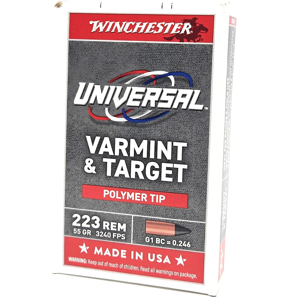 Winchester Varmint & Target 223 Rem 55 gr. Polymer Tip 20 rd.