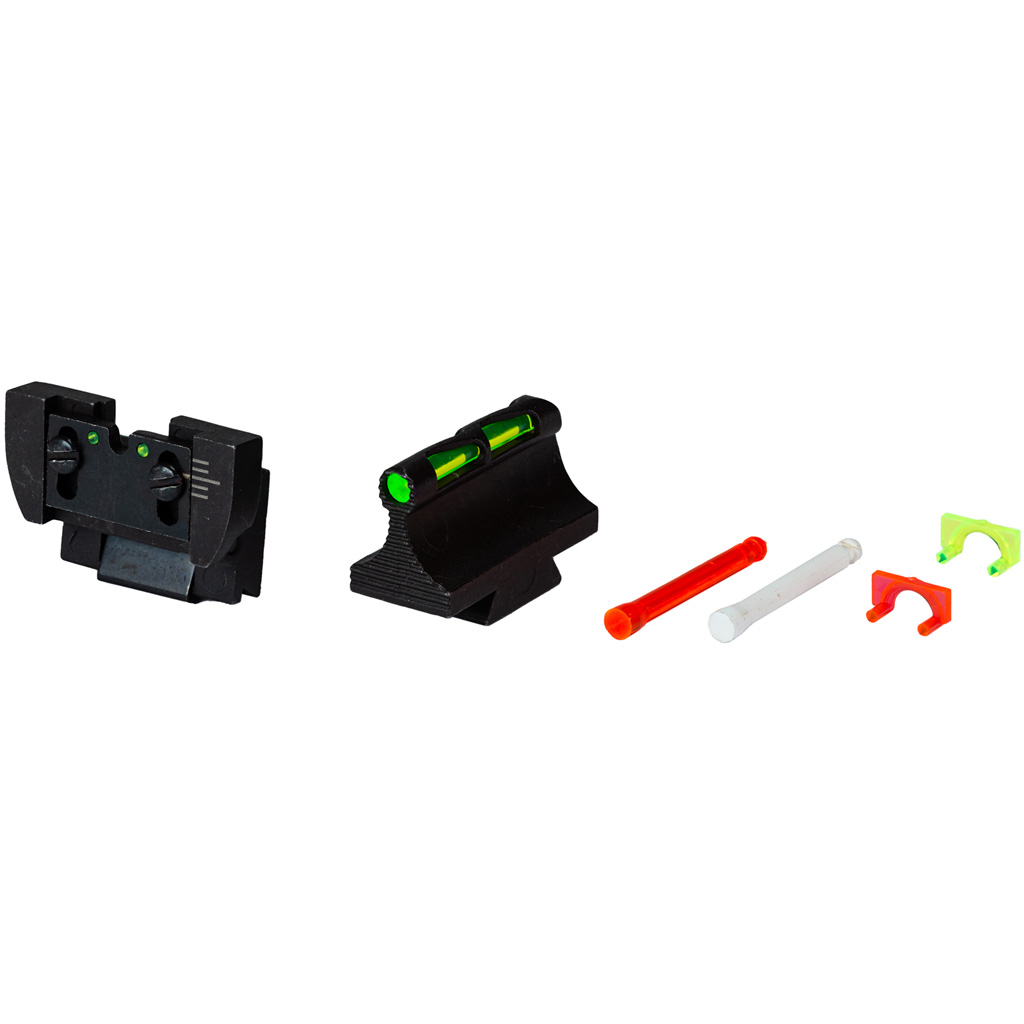 HiViz LiteWave Front & Rear Sight Combo Ruger 10/22 Green/Red/White