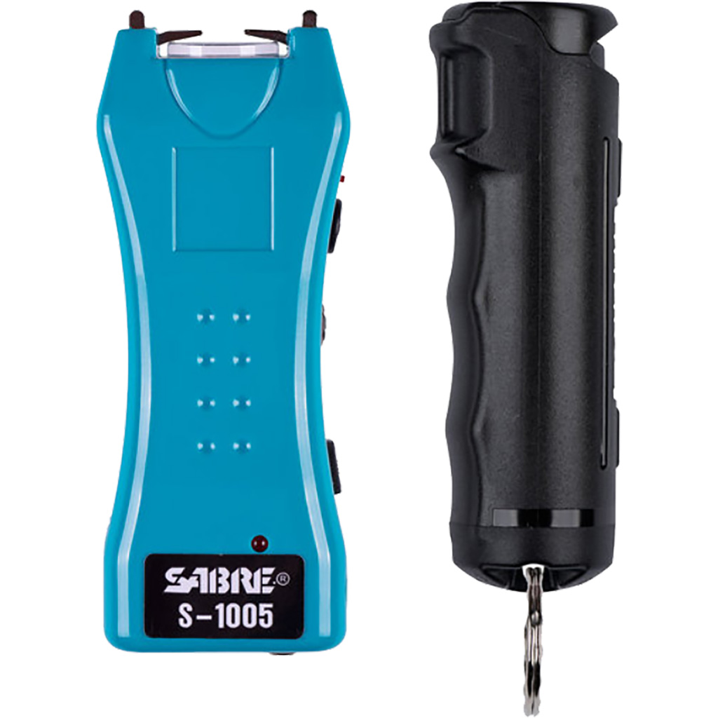 Sabre Pepper Spray and Stun Gun Defense Kit Teal