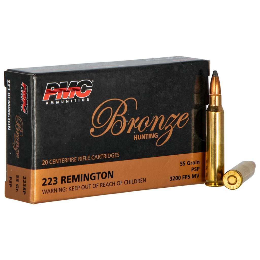 PMC Bronze Rifle Ammo 223 Rem. PSP 55 gr. 20 rd.