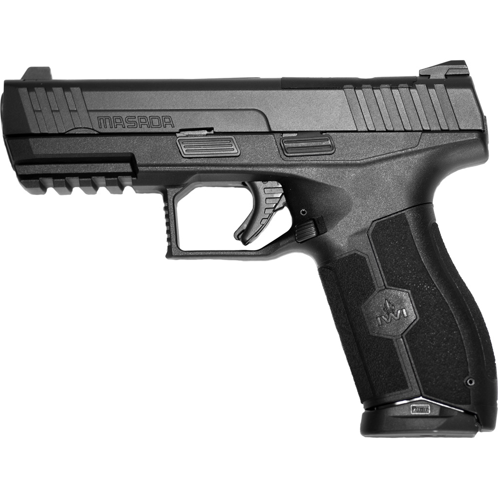 IWI MASADA Pistol 9mm 4.1 in. Black 10 rd. Optics Ready