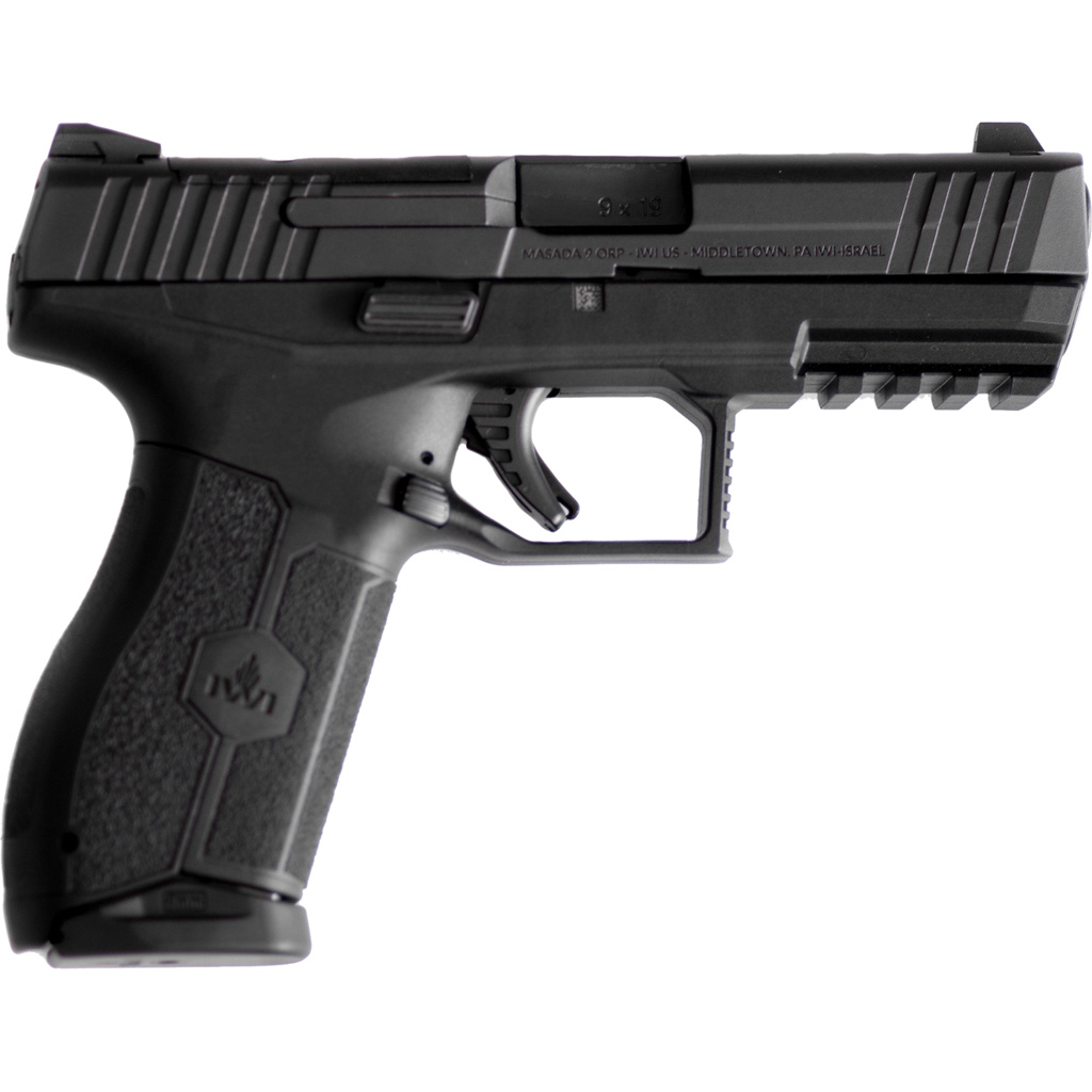 IWI MASADA Pistol 9mm 4.1 in. Black 10 rd. Optics Ready