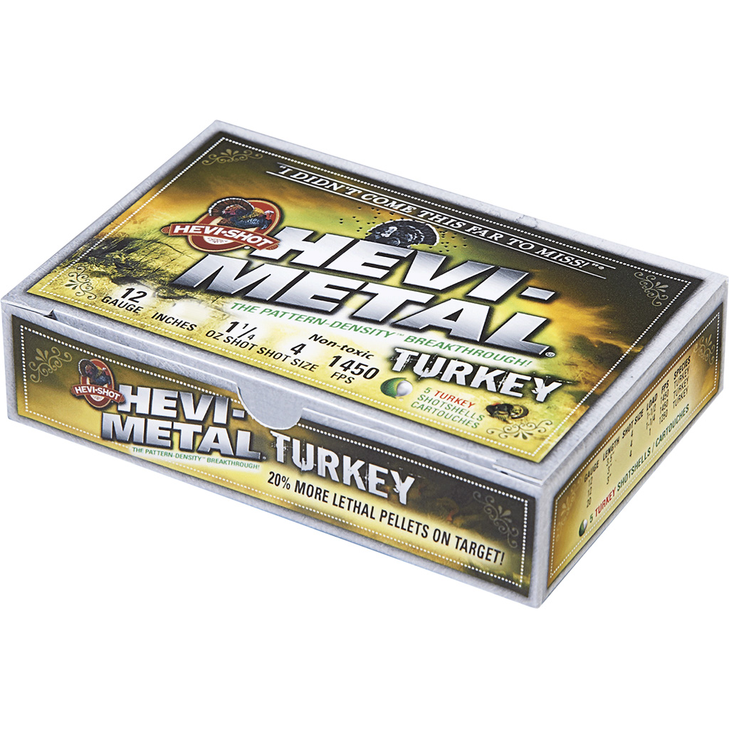 Hevi Shot Hevi Metal Turkey Loads 12 ga. 3.5 in. 1 1/4 oz. 4 Shot 5 rd. Model: HS33345