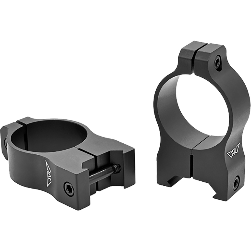 Warne Vapor Aluminum Scope Rings Matte Black 30mm High