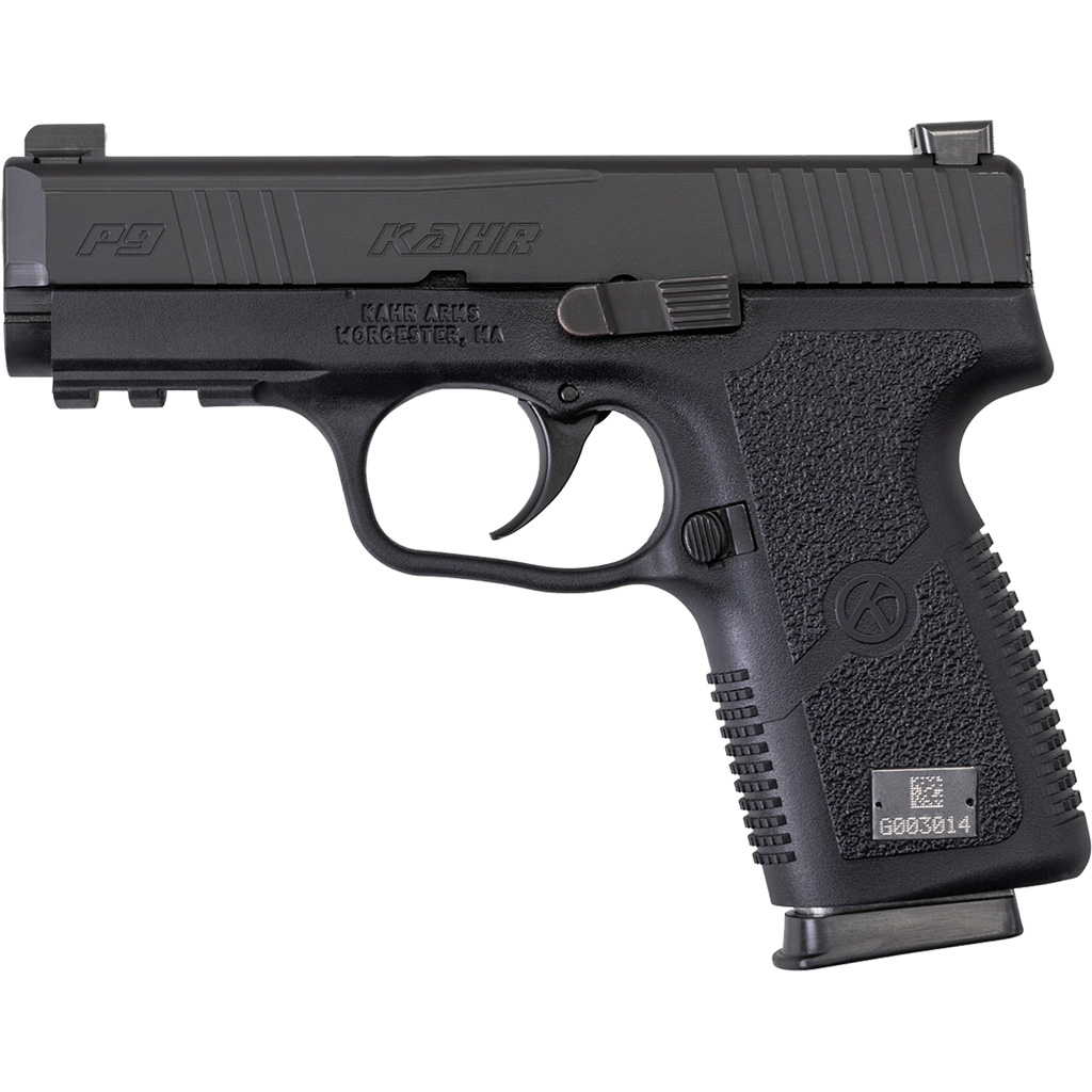 Kahr P9-2 Pistol 9mm 3.6 in. Black and Blackened Stainless 7 rd.