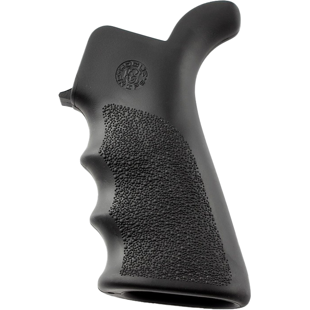 Hogue AR-15 Rubber Beavertail Grip Black w/ Finger Grooves