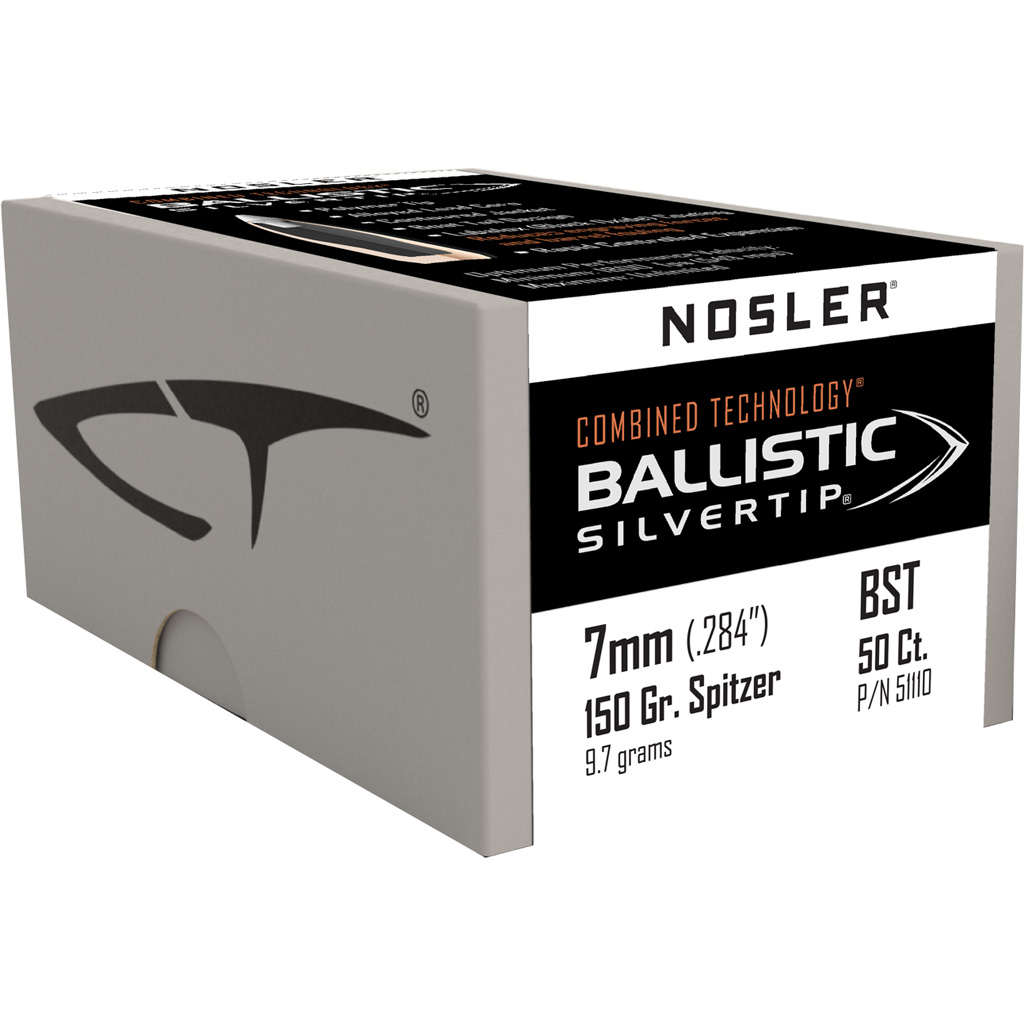 Nosler Ballistic Silvertip Hunting Bullets 7mm 150 gr. Spitzer Point 50 pk.