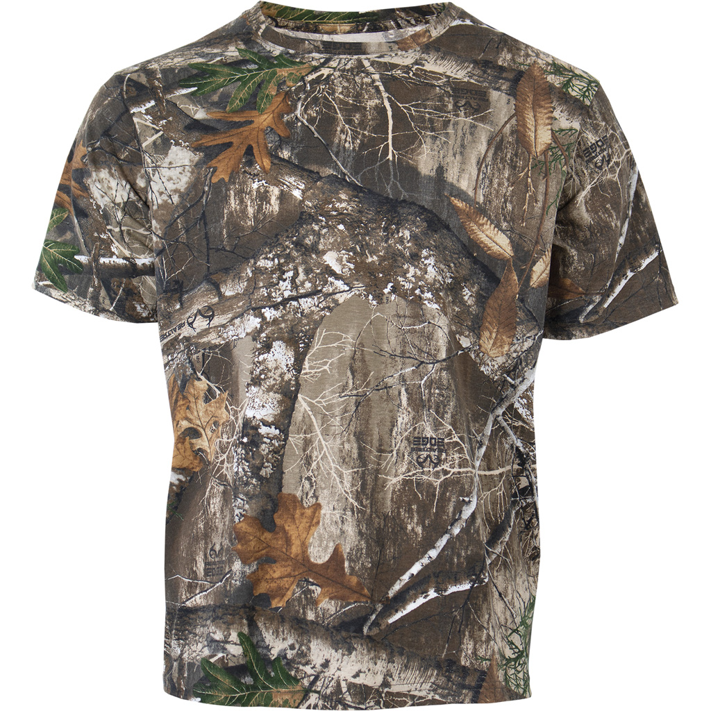 Habit Bear Cave Camo Tee Short Sleeve Realtree Edge Medium