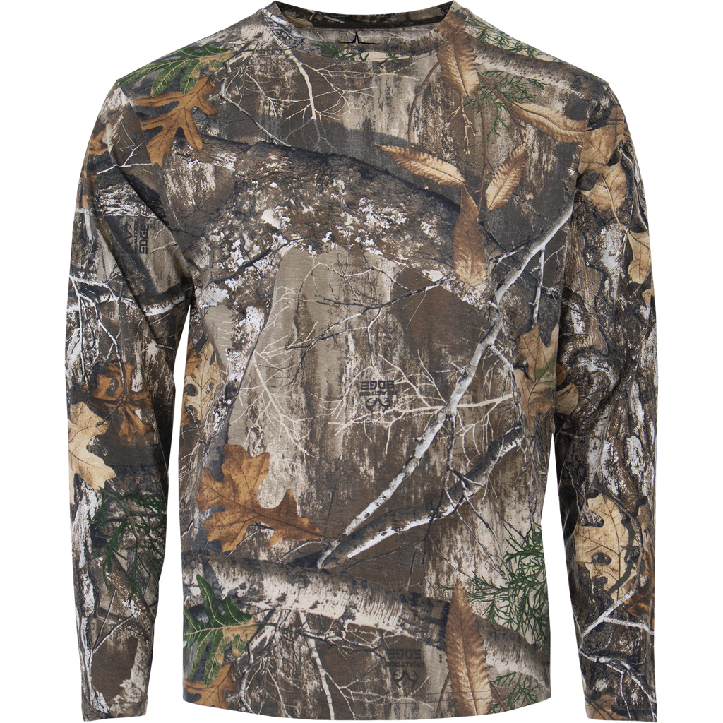 Habit Bear Cave Camo Tee Long Sleeve Realtree Edge X-Large