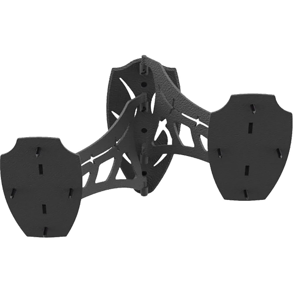 Skull Hooker Dual Shoulder Mount Black