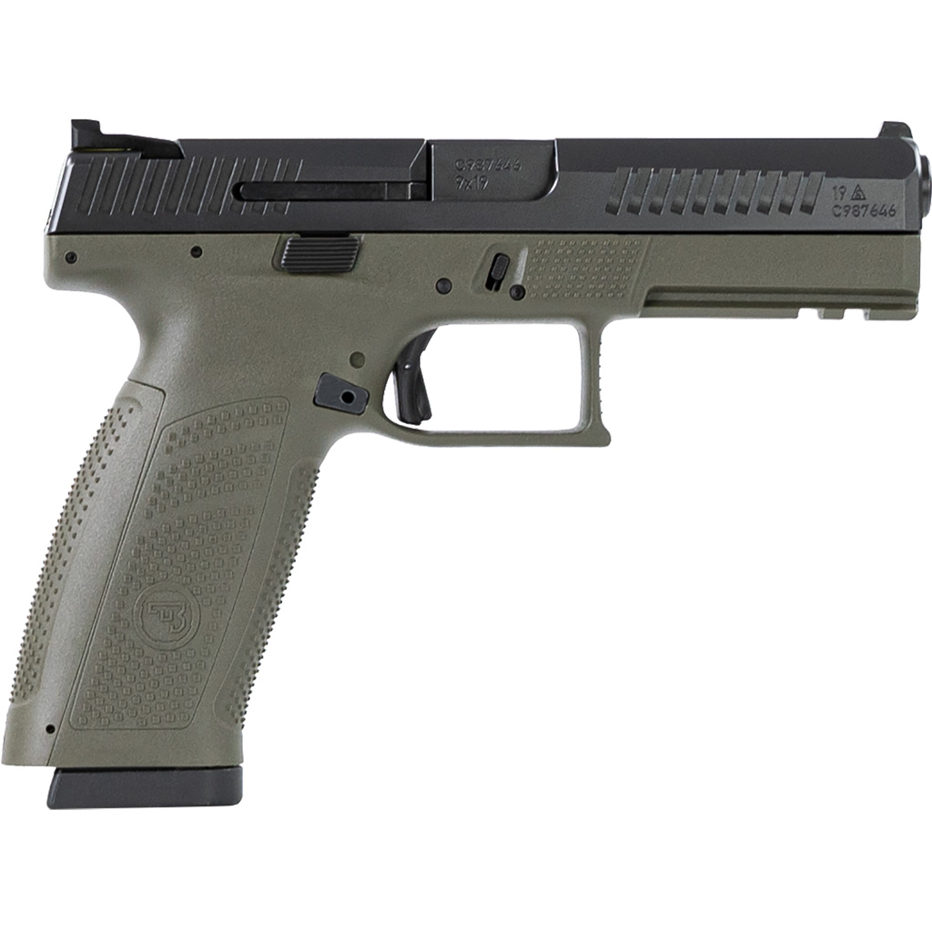 CZ P-10 F Pistol 9mm 4.5 in. OD Green/Nitride 10 rd.