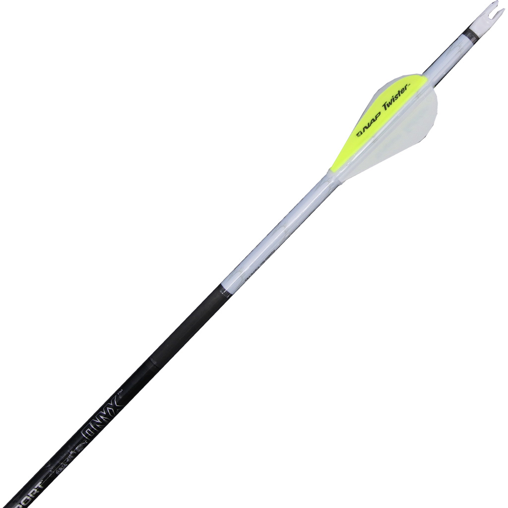 NAP Quikfletch Twister Fletch Rap White and Yellow 2 in.