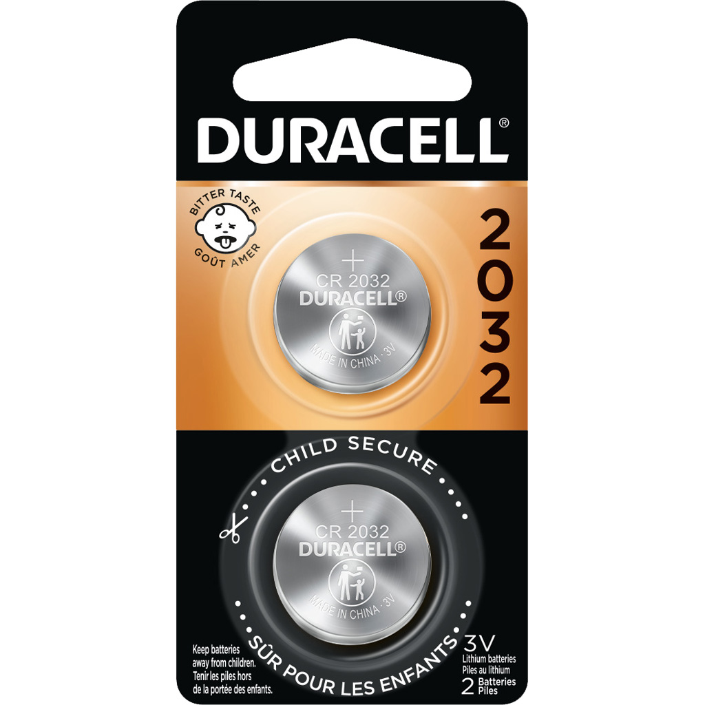 Duracell Lithium Coin Battery 2032 2 pk.