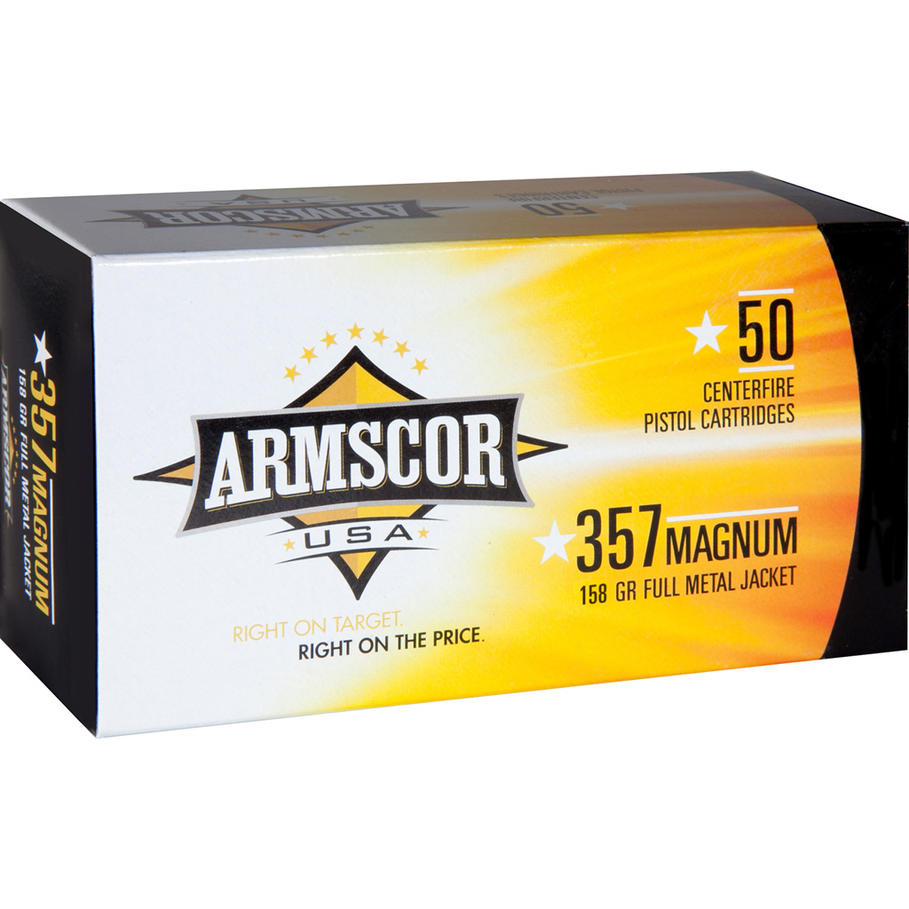 Armscor Range Pistol Ammo 357 Mag.158 gr. FMJ 50 rd.