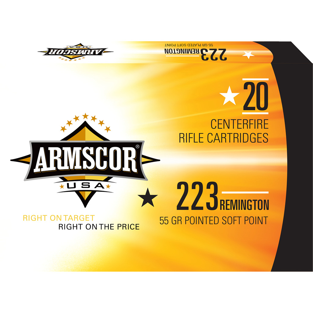 Armscor Target Rifle Ammo 223 Rem. 55 gr. PSP 20 rd.