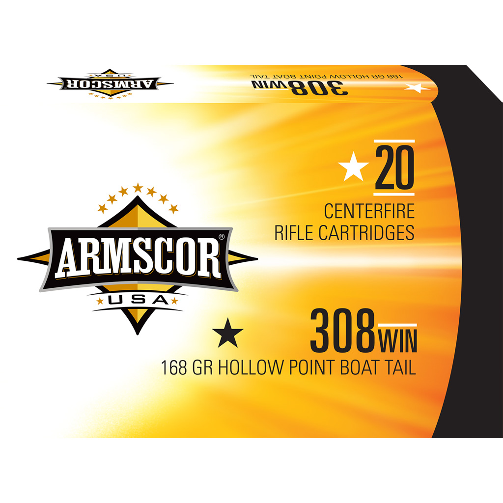 Armscor Target Rifle Ammo 308 Win. 168 gr. HPBT 20 rd.