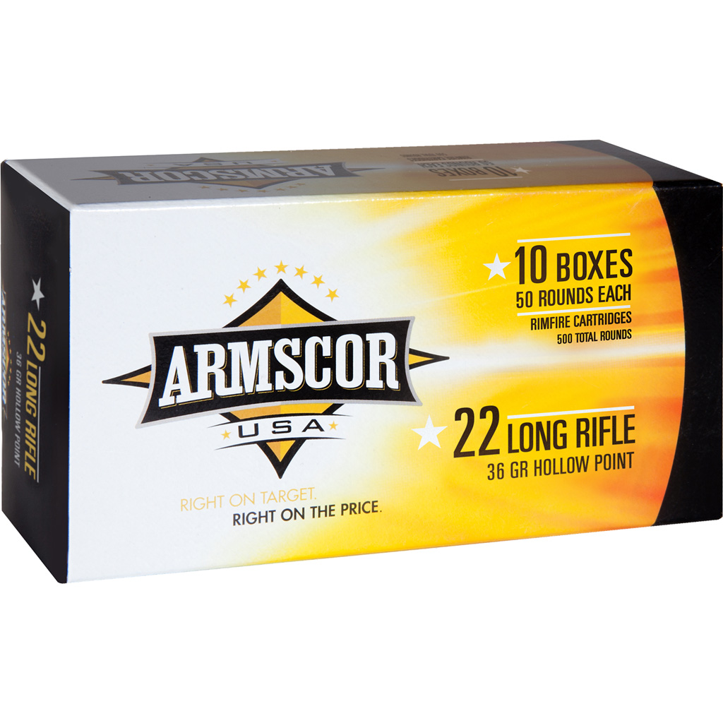 Armscor Rimfire Ammo 22 LR 36 gr. HVHP 50 rd.