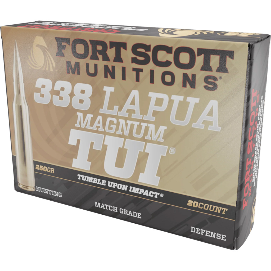 Fort Scott Munitions Rifle Ammo 338 Lapua Mag 250 gr. TUI 20 rd.