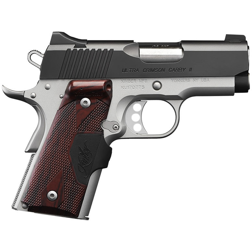 Kimber Ultra Carry II Pistol 45 ACP 3 in. Two Tone Laser Grip 7 rd.