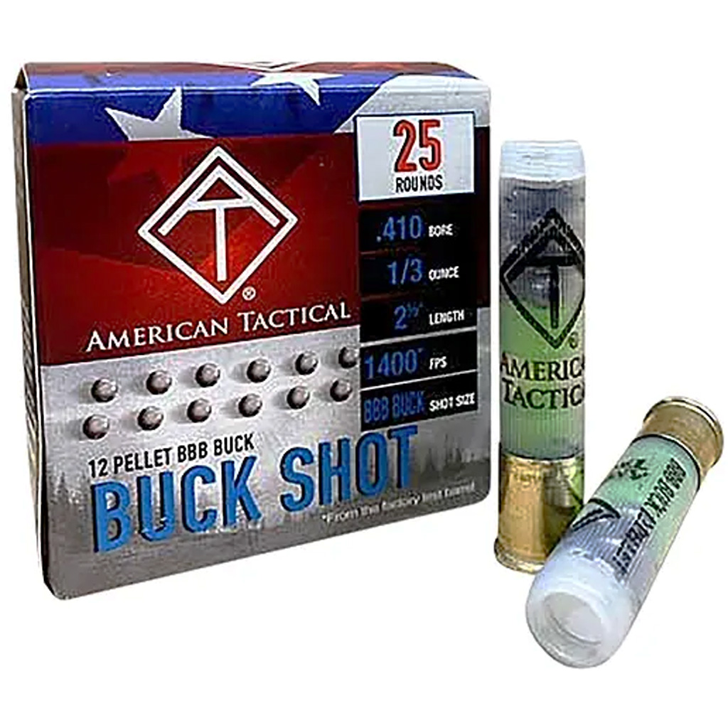 ATI Target Shotgun Ammo 410 ga. 12 Pellet 1/3 Oz. 25 rds