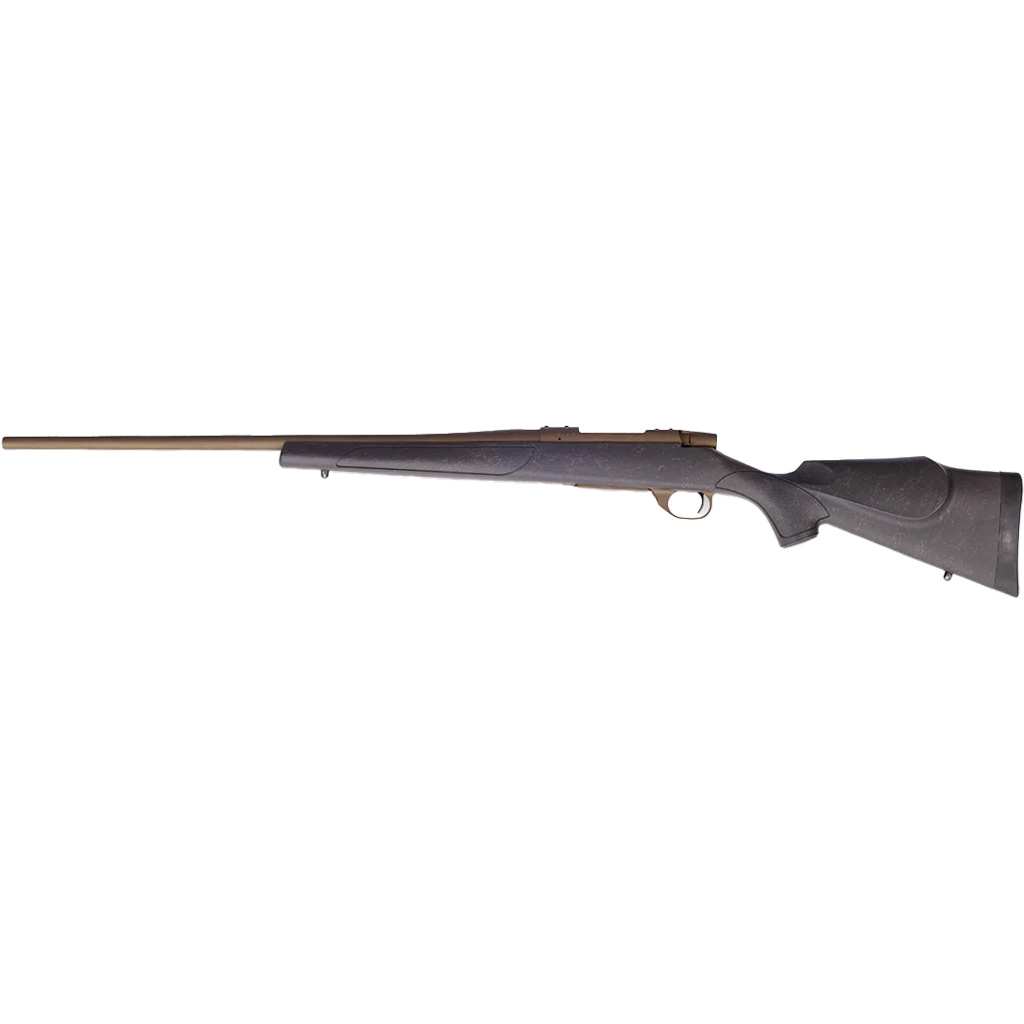 Weatherby Vanguard Weatherguard Bronze Rifle 243 Win. 24 in. Grey and Burnt Bronze Threaded RH