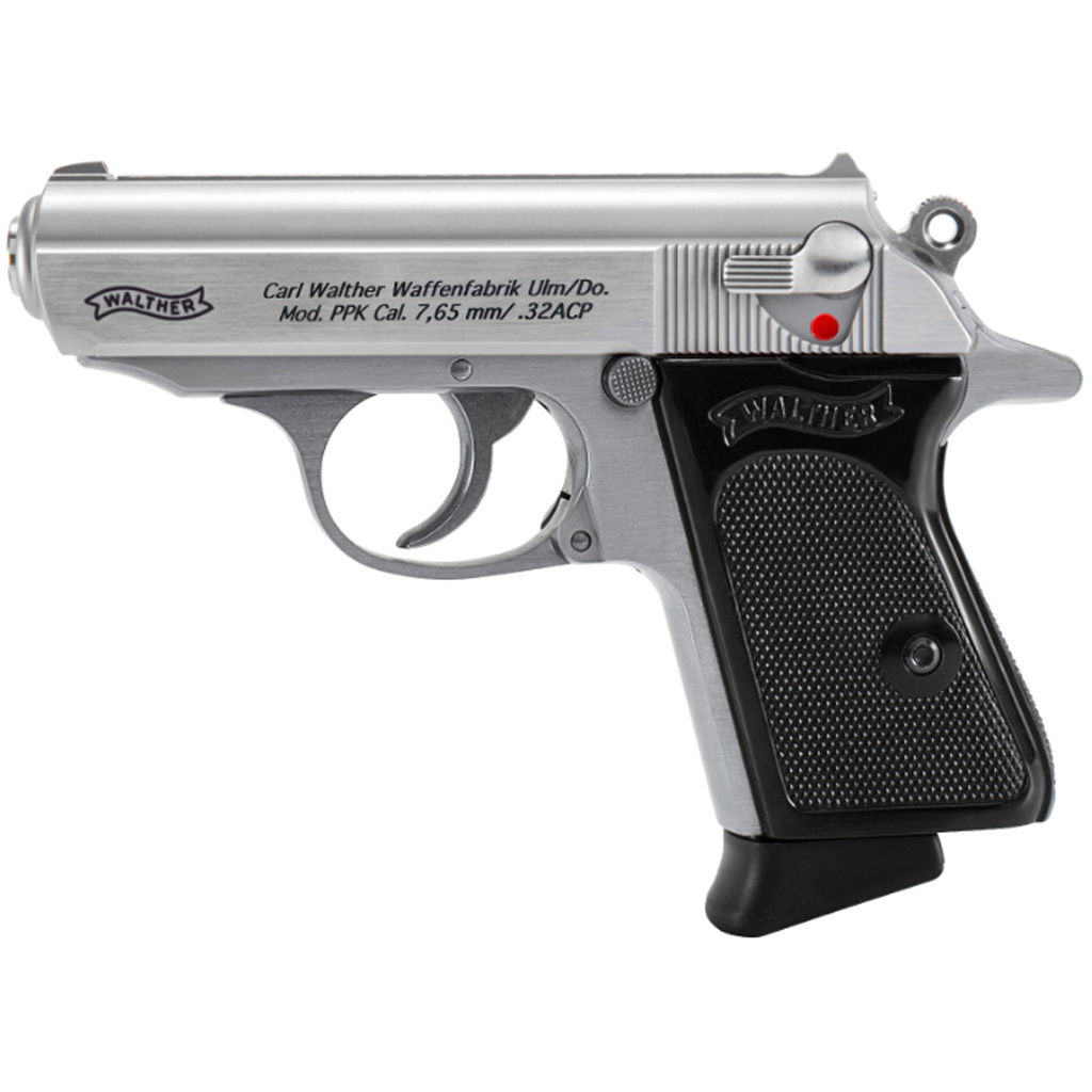 Walther PPK Pistol 32 ACP 3.3 in. Stainless 6 rd.