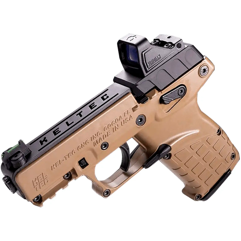 Keltec P17 Optics Ready Pistol  22 lr. 3.8 in. Tan 17 rd. With Optic/Holster