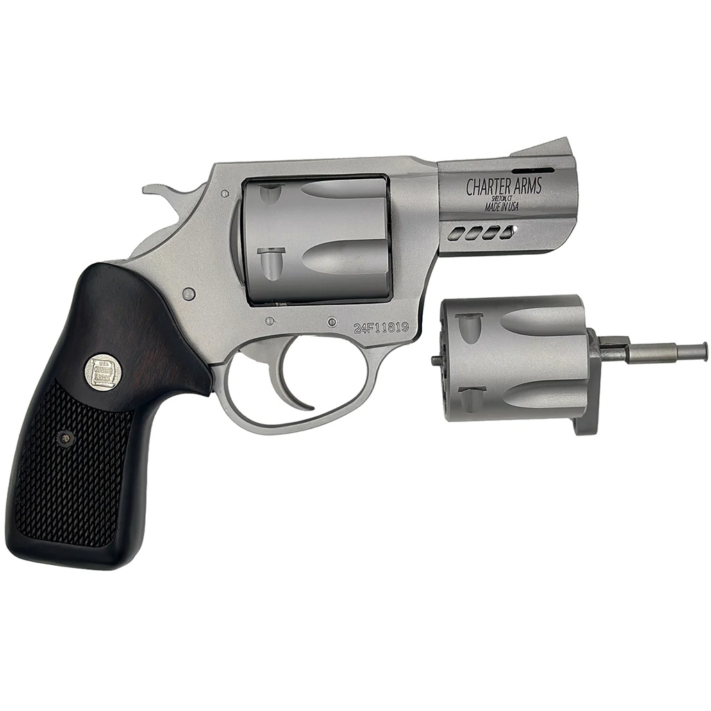 Charter Arms Double Dog Revolver 357 MAG / 9mm 2.2 in Stainless / Walnut 5 rd