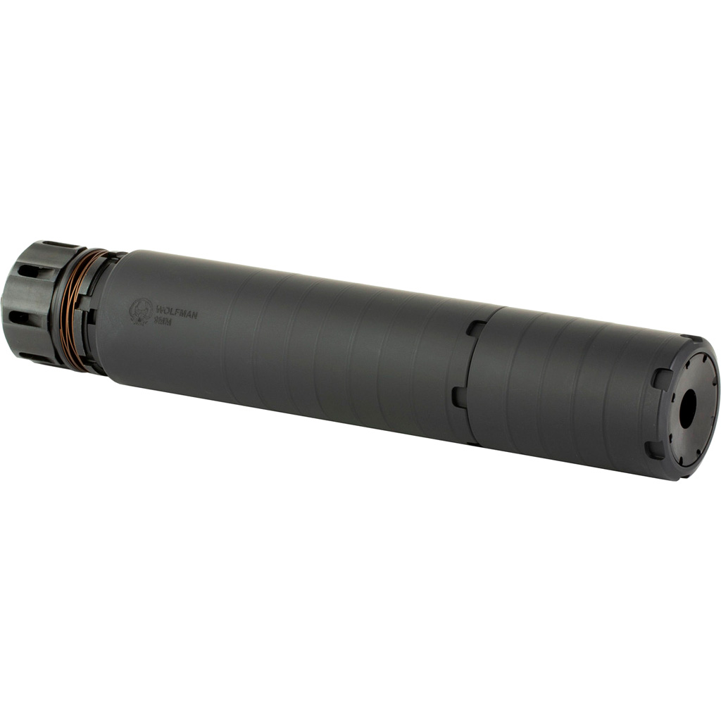 Dead Air Wolfman KMQD Suppressor Kit 9mm w/KeyMicro ADPT & KeyMicro 1/2-28 Brake Black