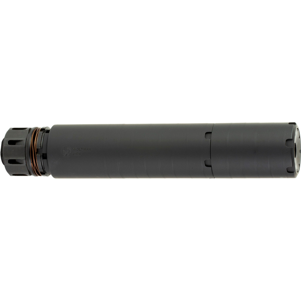 Dead Air Wolfman KMQD Suppressor Kit 9mm w/KeyMicro ADPT & KeyMicro 1/2-28 Brake Black