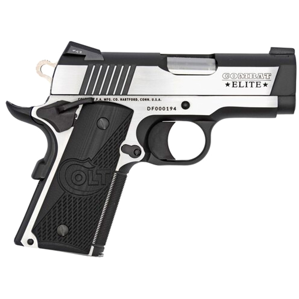 Colt 1911 Combat Elite Defender Pistol 9mm 3 in. TT Elite Two Tone 7 rd.