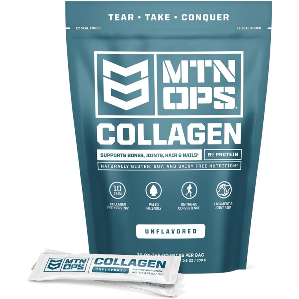 MTN OPS Collagen Unflavored Trail Packs 30 ct.