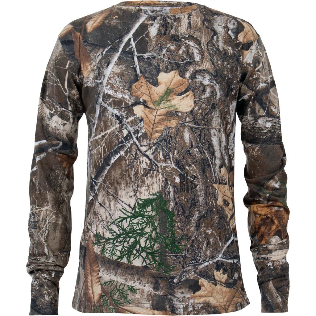 Habit Youth Bear Cave Long Sleeve Camo Tee Realtree Edge Youth Medium