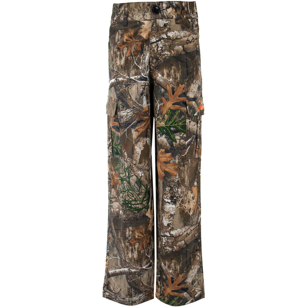 Habit Youth Bear Cave 6 Pocket Camo Pant Realtree Edge Youth Small