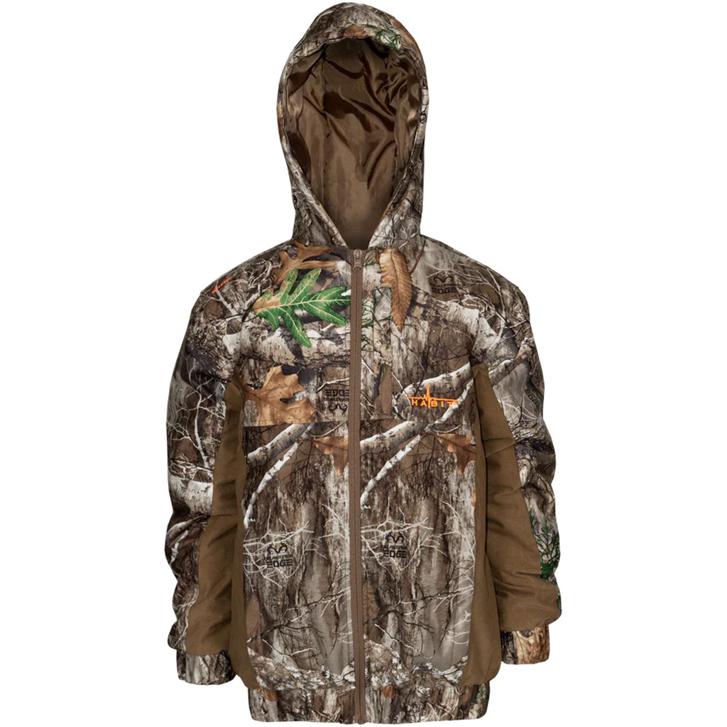 Habit Youth Cedar Branch Waterproof Bomber Realtree Edge Youth X-Large