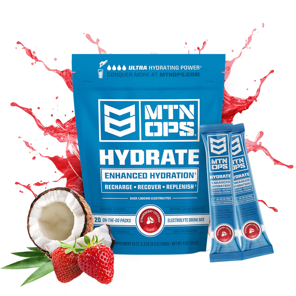 MTN OPS Hydrate Strawberry Coconut - Trail Pack (20 count)